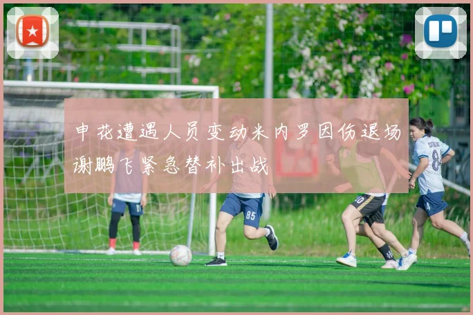申花遭遇人员变动米内罗因伤退场谢鹏飞紧急替补出战